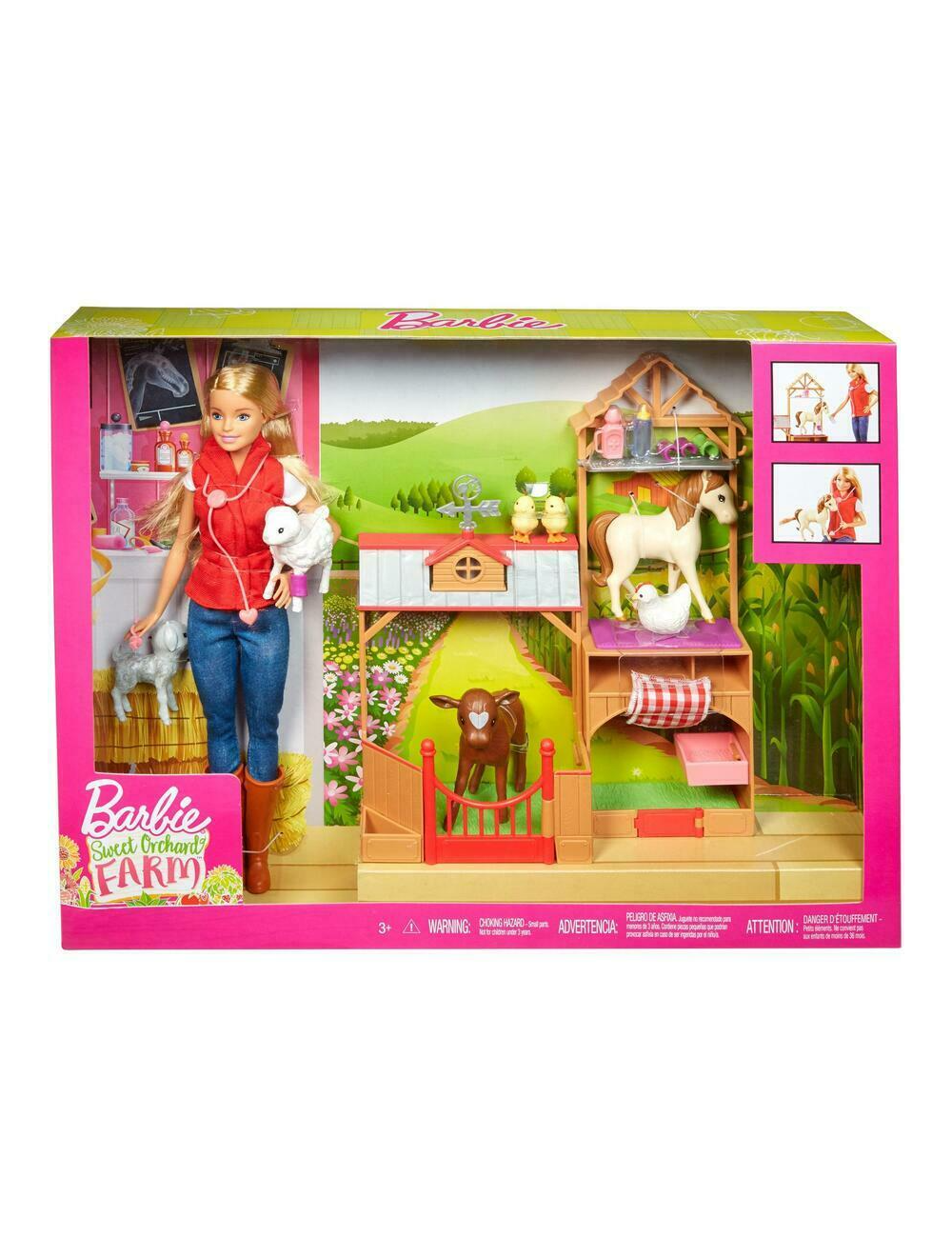 Barbie Sweet Orchard Farm Doll And Playset With 7 Animals